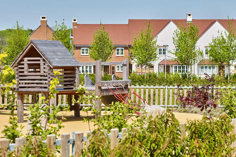 Crest Nicholsons new development with brand new play area