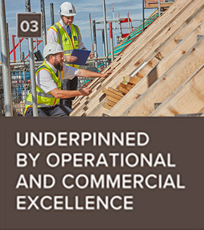 Underpinned by operational and commercial excellence