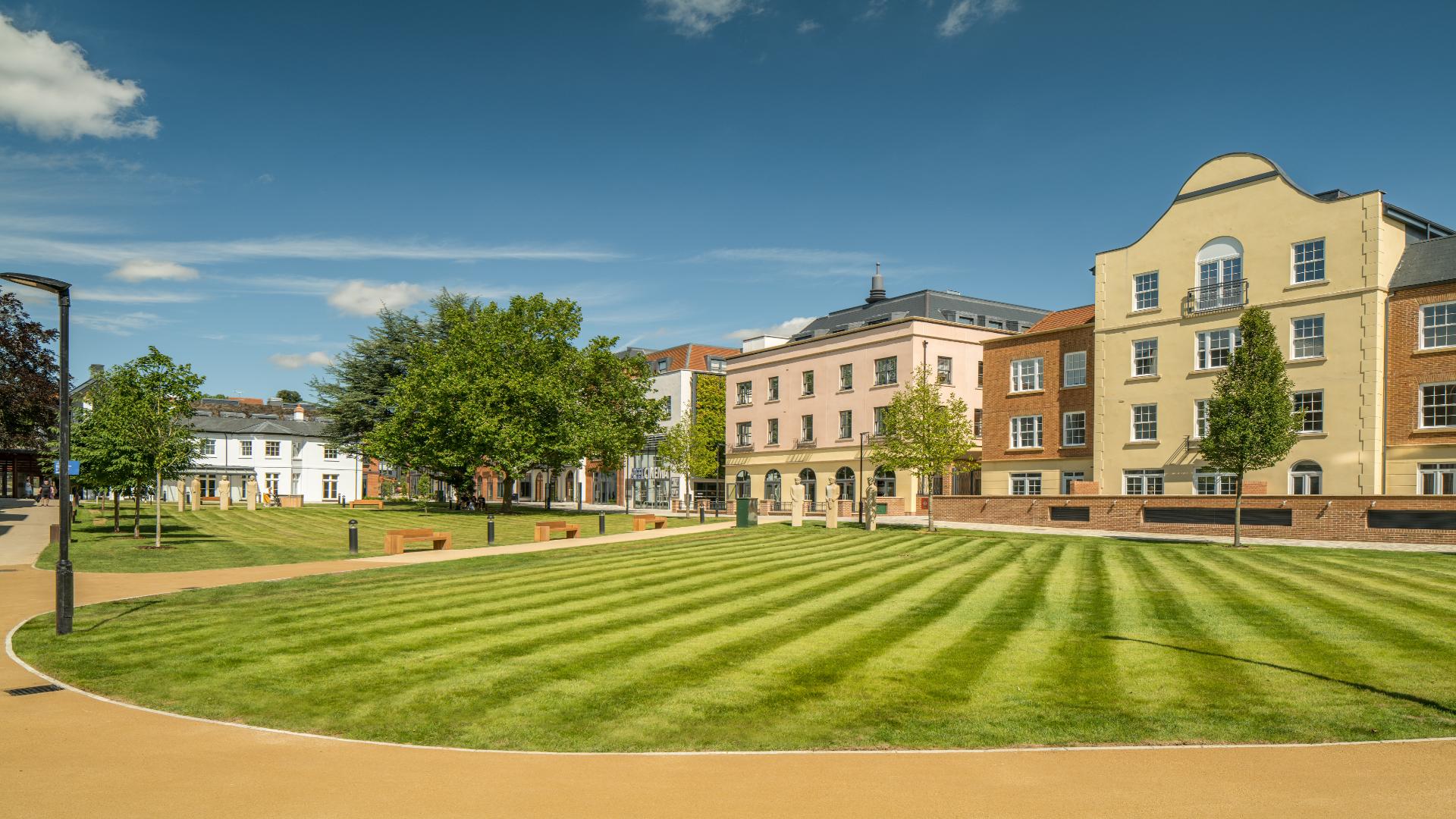 Open space at Brightwells Yard
